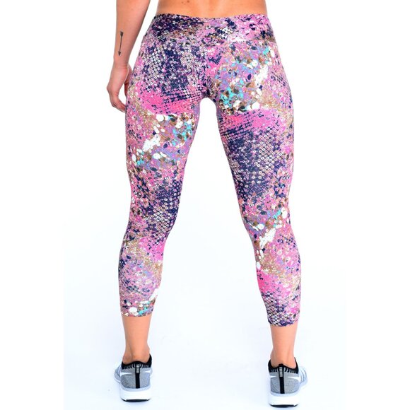 Activewear Printed Maternity Leggings Capris Supplex XS-S-M-L Made in Brazil - Picture 4 of 8